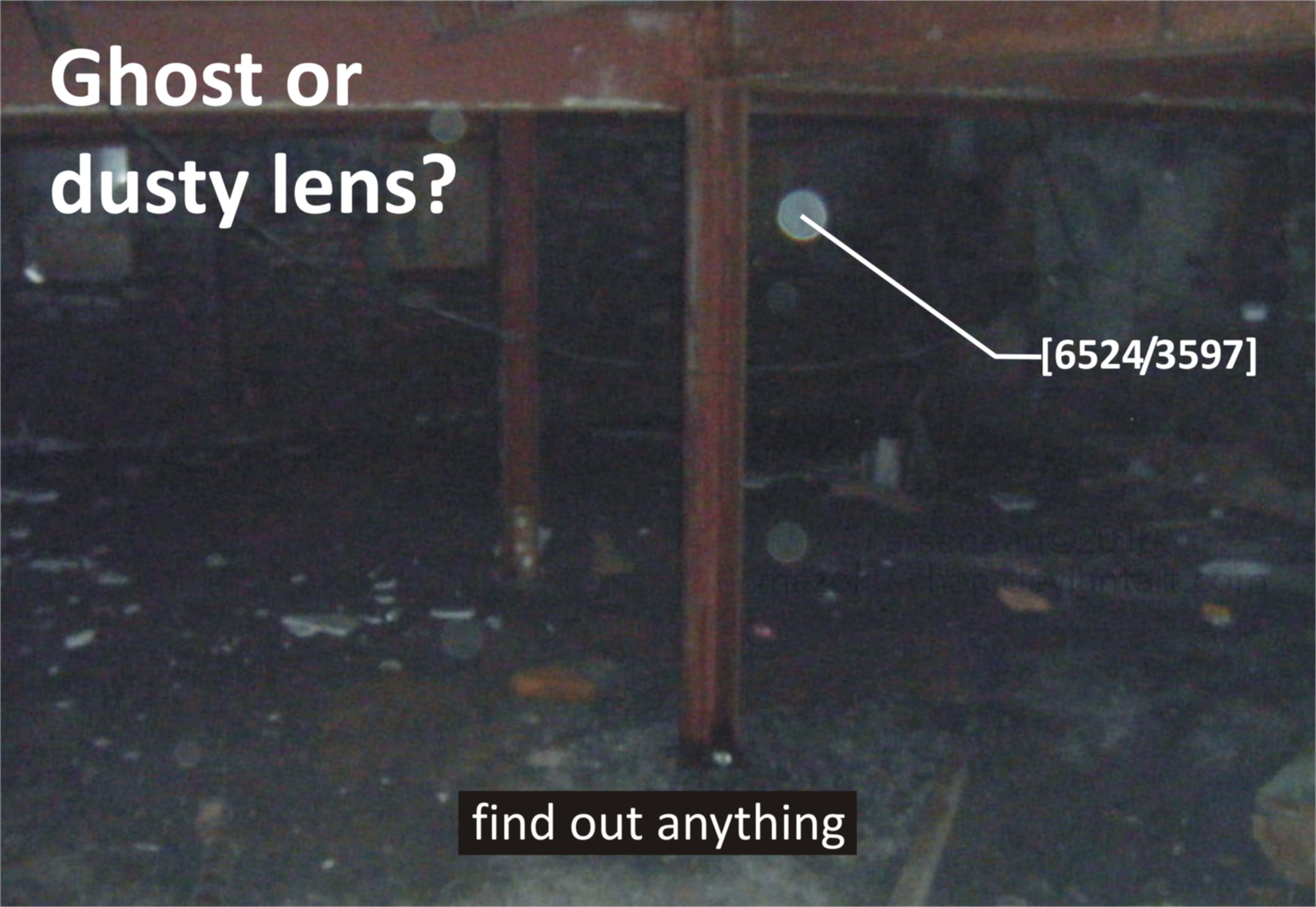 Ghost or dusty lens?